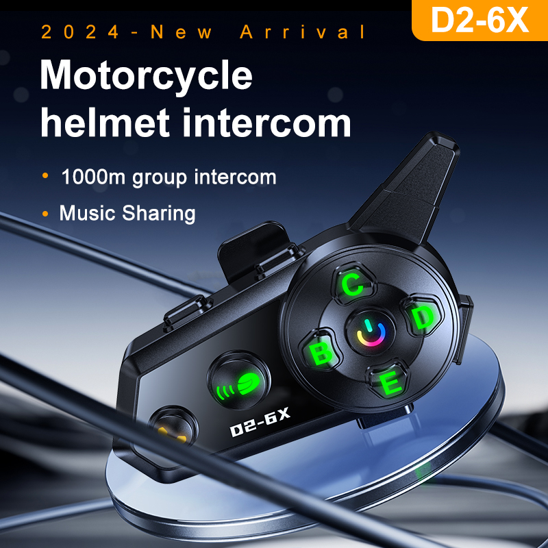 オートバイのヘルメット用のBluetoothインターホン,6 - Motorcycle Helmet Intercom 6 Rider のレビューと価格