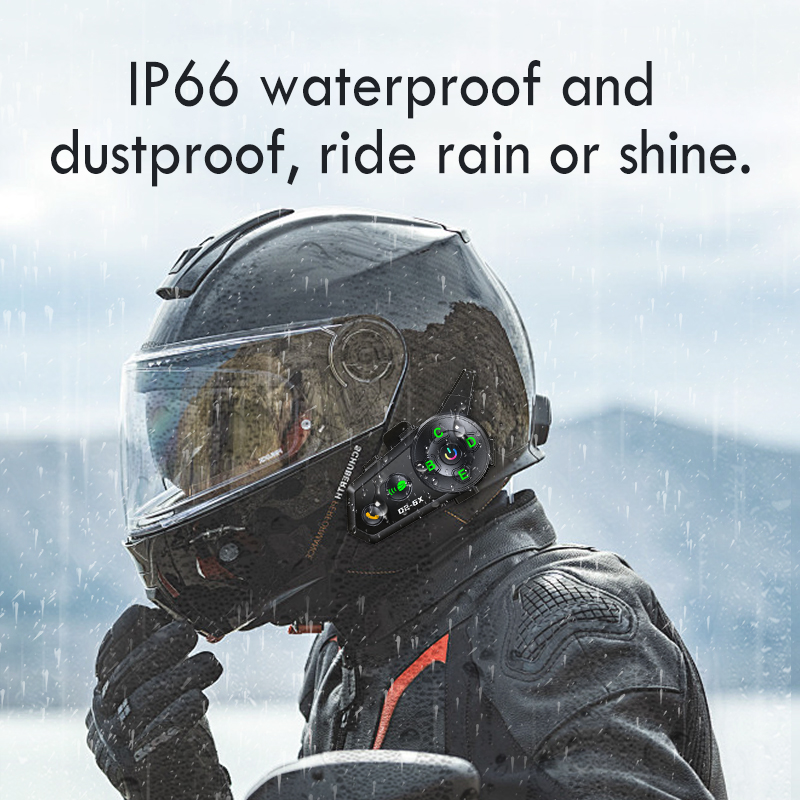 オートバイのヘルメット用のBluetoothインターホン,6 - Motorcycle Helmet Intercom 6 Rider のレビューと価格