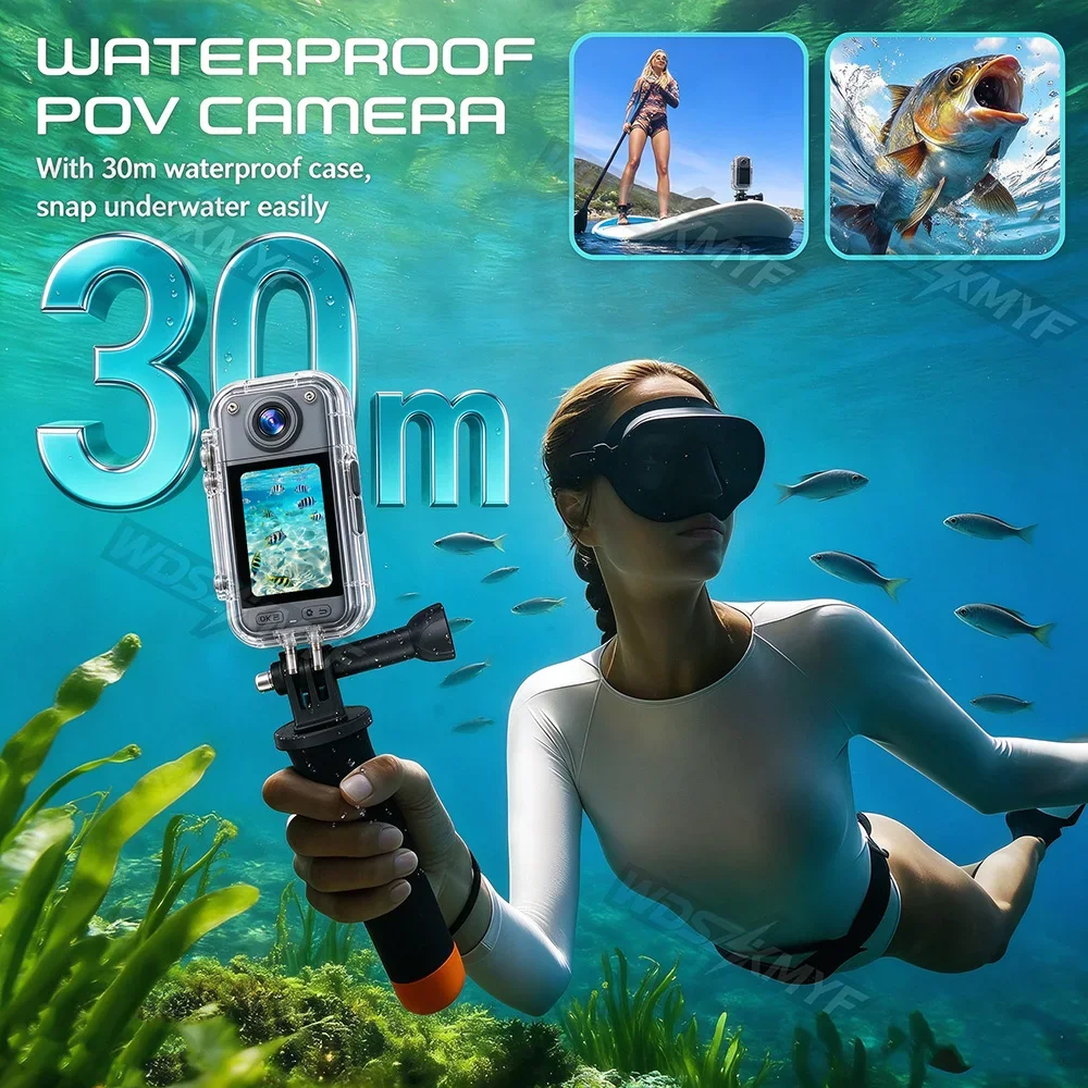 4K対応の小型アクションカメラ。1.47インチのディスプレイ - Helmet Camera 4K Wifi のレビューと価格