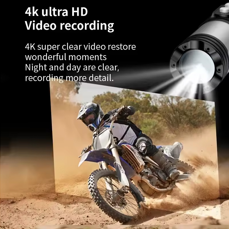 4K フル HD Wifi ポータブルカメラ防水と手ぶれ補正 - Helmet Camera 4K Wifi のレビューと価格