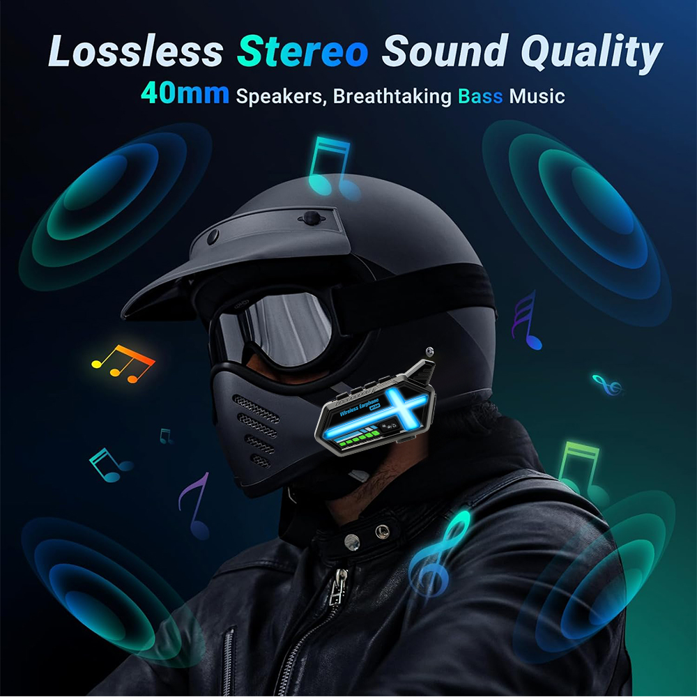 KEBIDUMEI BT26 ヘルメットヘッドセット Blu - Bluetooth Headset Helmet 1000M のレビューと価格