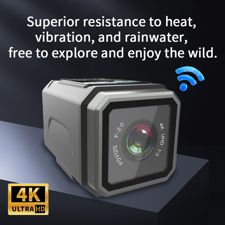 4K EIS アクションカメラ 125 °   広角WiFi - Helmet Camera 4K Wifi のレビューと価格
