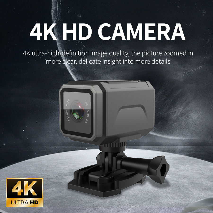4K EIS アクションカメラ 125 °   広角WiFi - Helmet Camera 4K Wifi のレビューと価格