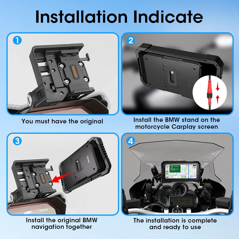 6.25インチバイク用GPSナビゲーション BMW R120 - Motorcycle Gps Navigator Waterproof のレビューと価格