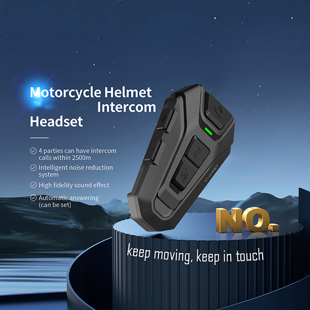 デュアルパックヘルメット通信インターコムヘッドセット（バイク - Motorcycle Intercom Dual Pack のレビューと価格