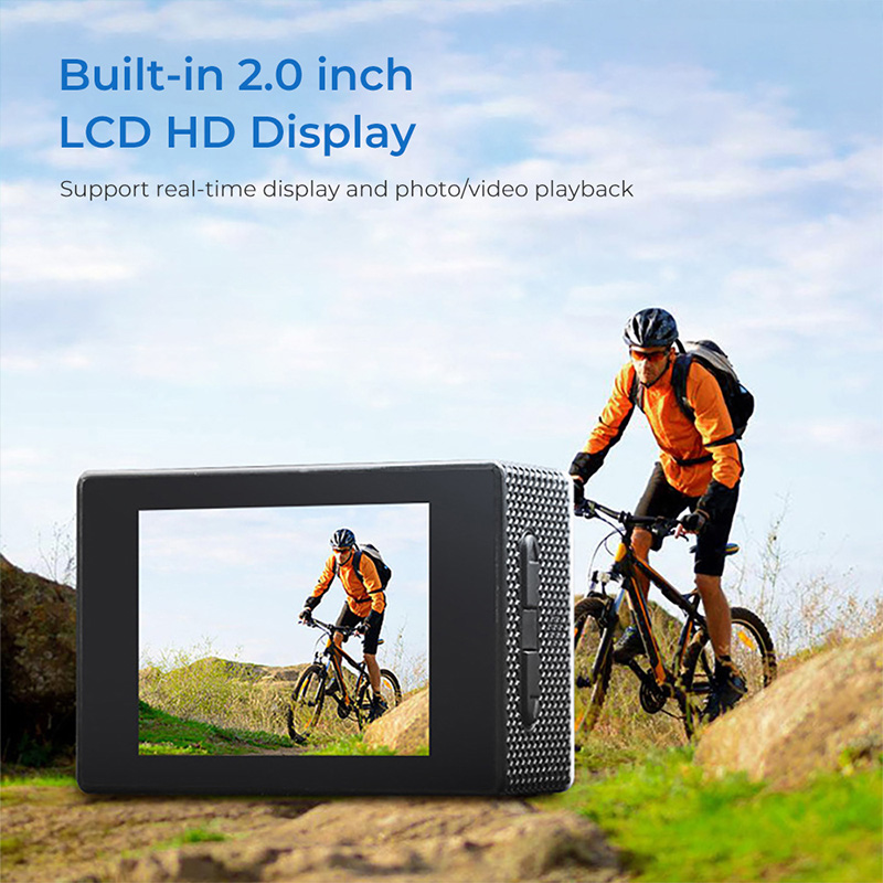 4K ウルトラ HD アクションカメラ 3MP 900mAh - Helmet Communication System Camera のレビューと価格