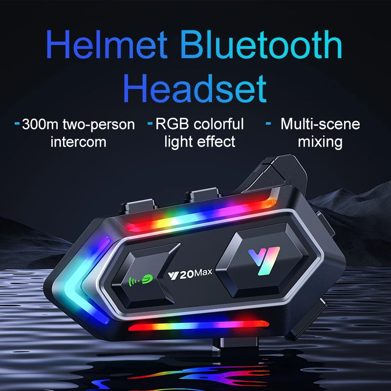 Y20 MAX オートバイヘルメット Bluetooth ヘ - Helmet Bluetooth Headset Waterproof のレビューと価格