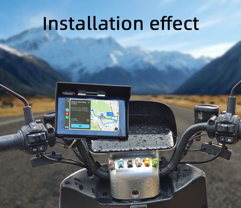 ワイヤレスCarplayタッチスクリーン,オートバイ,And - Motorcycle Gps Navigator Waterproof のレビューと価格