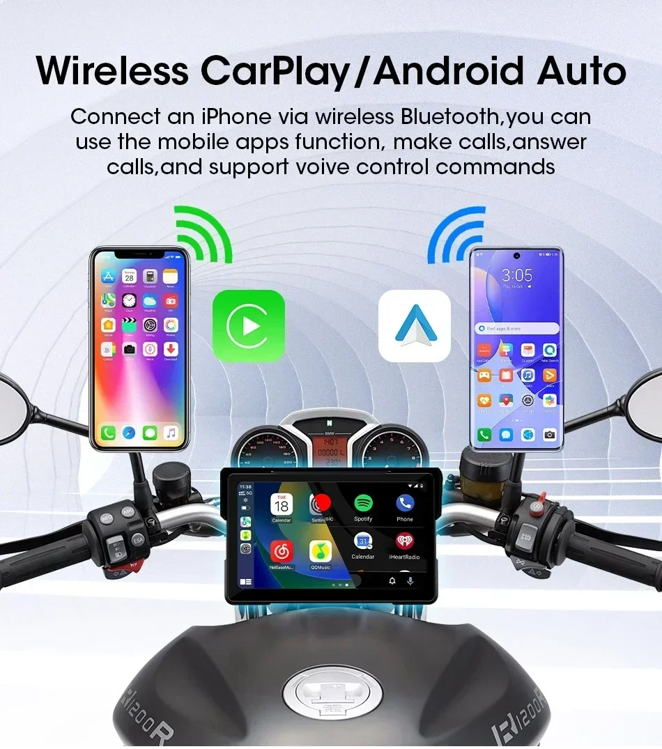 5/7 インチポータブルオートバイ GPS ナビゲーションワ - Motorcycle Gps Navigator Waterproof のレビューと価格