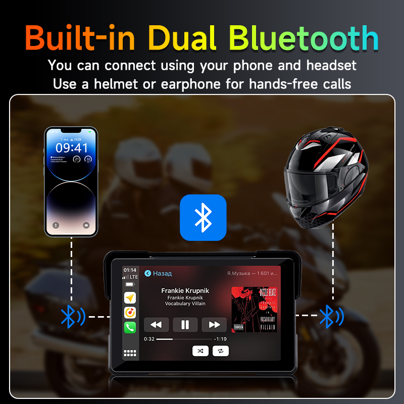 5/7 インチポータブルオートバイ GPS ナビゲーションワ - Motorcycle Gps Navigator Waterproof のレビューと価格