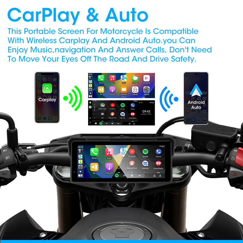 7/8 インチポータブルオートバイマルチメディアプレーヤーワ - Motorcycle Gps Navigator Waterproof のレビューと価格