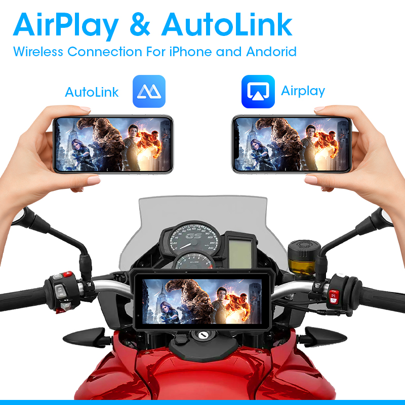 7/8 インチポータブルオートバイマルチメディアプレーヤーワ - Motorcycle Gps Navigator Waterproof のレビューと価格