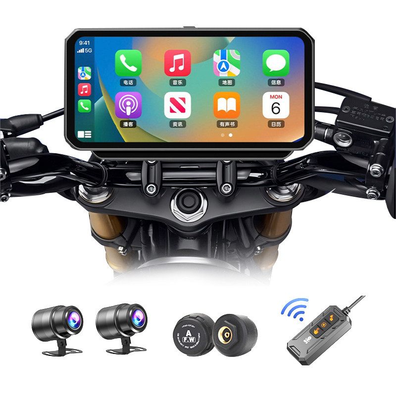 防水6.23インチタッチスクリーンバイク用GPSナビゲーショ - Motorcycle Gps Navigator Waterproof のレビューと価格