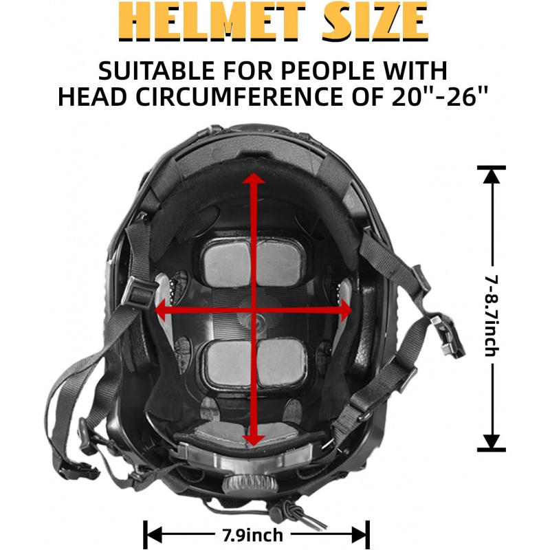 調節可能なタクティカルヘルメット、ヘルメットカバー付き、PJ - Helmet Headset Noise Cancellation のレビューと価格