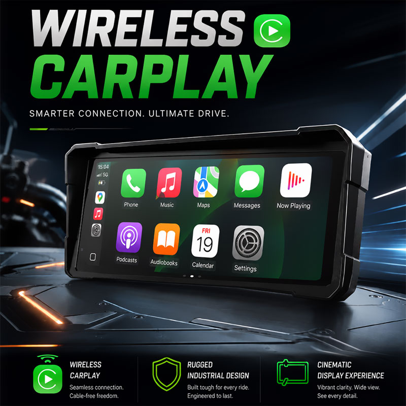 10.26インチ モーターサイクル用Carplay GPSナ - Motorcycle Gps Navigator Waterproof のレビューと価格