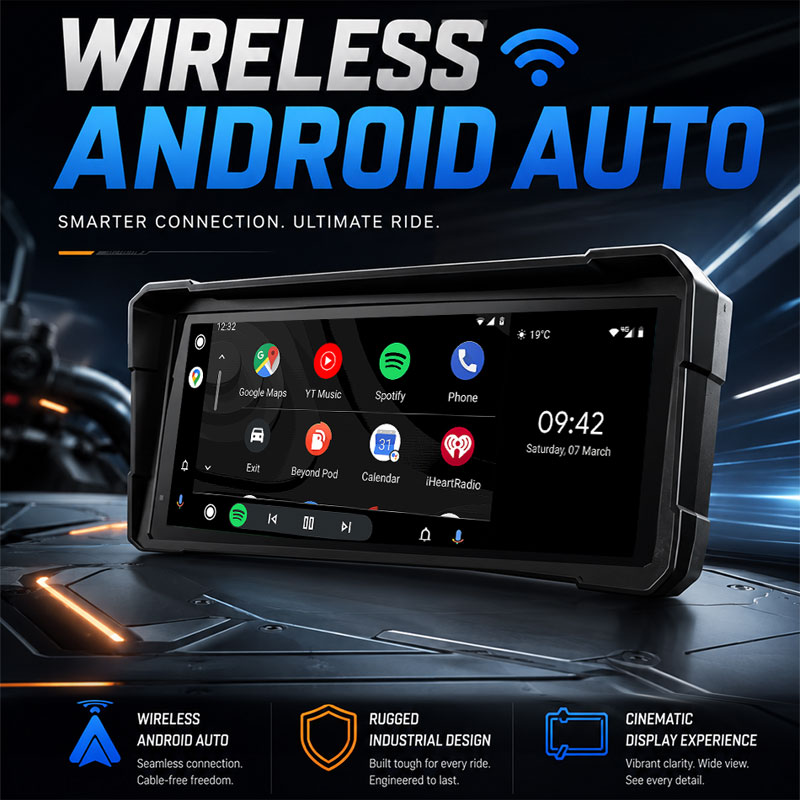10.26インチ モーターサイクル用Carplay GPSナ - Motorcycle Gps Navigator Waterproof のレビューと価格