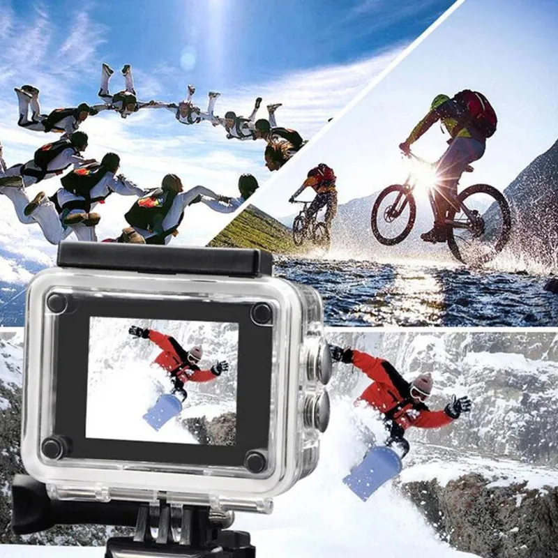 4K アクションカメラ 1080P/30FPS WiFi 2 - Helmet Camera 4K Wifi のレビューと価格