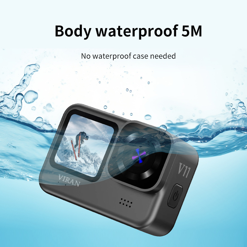 VIRAN V11 5K 4K60FPSアクションカメラ 4 - Helmet Communication System Camera のレビューと価格