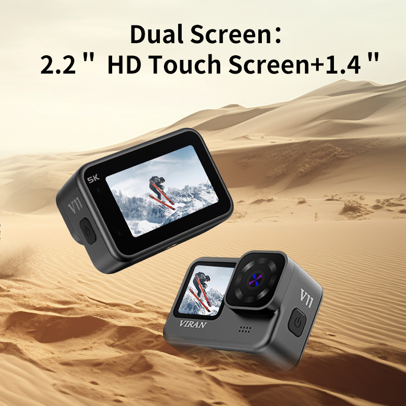 VIRAN V11 5K 4K60FPSアクションカメラ 4 - Helmet Communication System Camera のレビューと価格