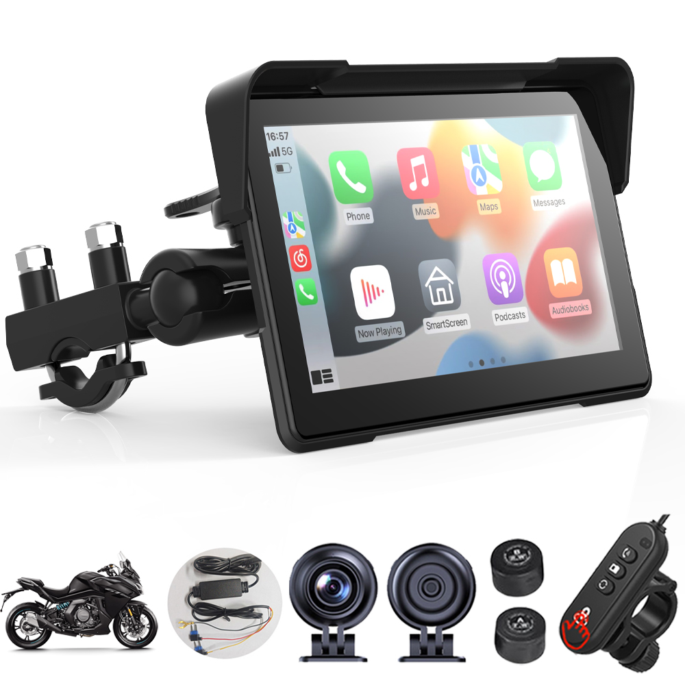 7インチタッチスクリーンGPSナビゲーター、バイク用ワイヤレ - Motorcycle Gps Navigator Waterproof のレビューと価格