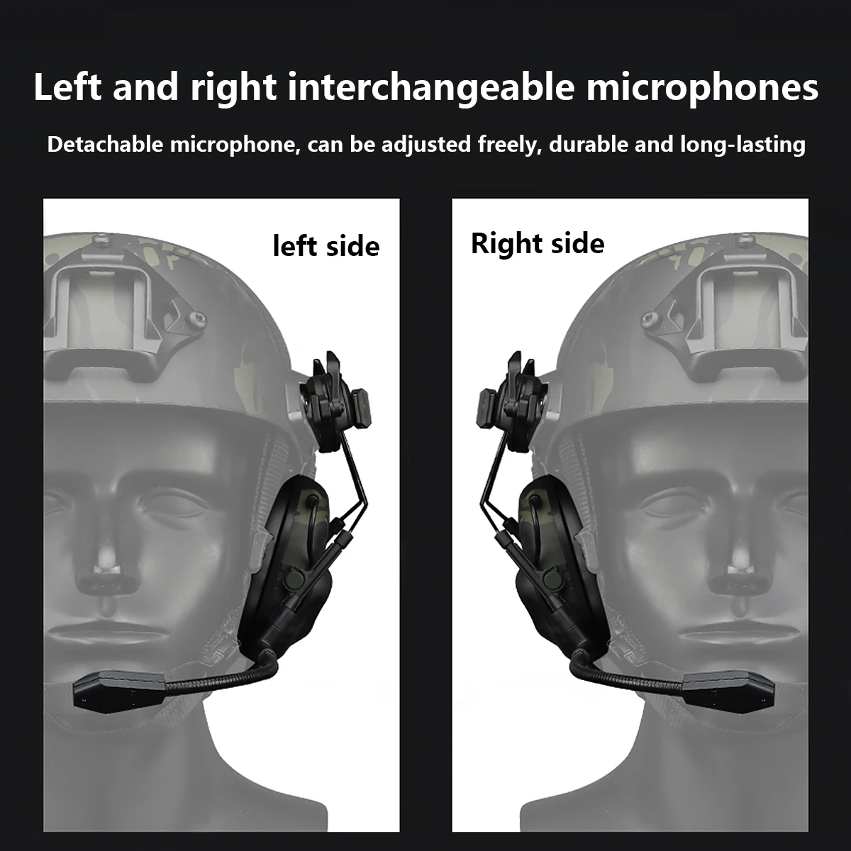 非パンチノイズキャンセルタクティカルヘルメットヘッドセット、 - Helmet Headset Noise Cancellation のレビューと価格