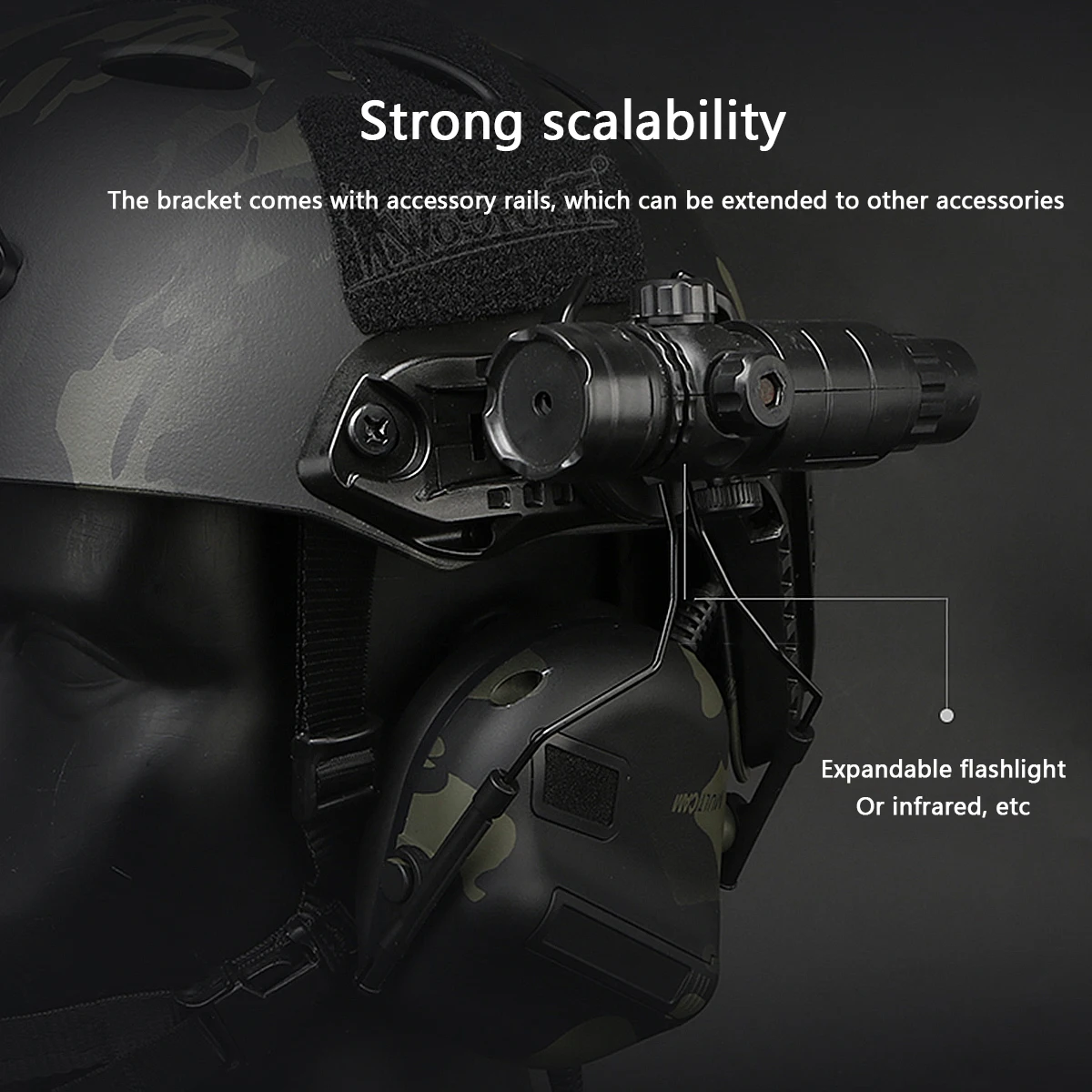 非パンチノイズキャンセルタクティカルヘルメットヘッドセット、 - Helmet Headset Noise Cancellation のレビューと価格