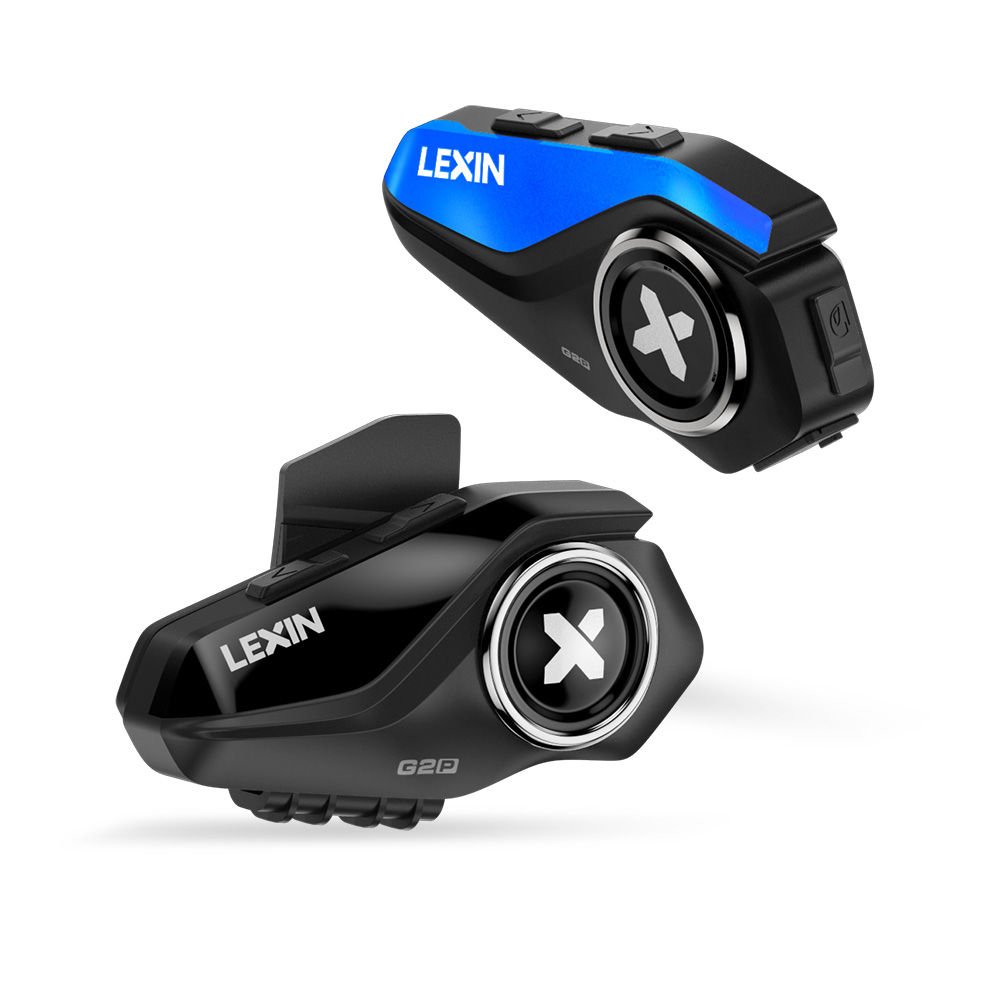 Lexin G2P 2個セット バイク用ヘルメットインターコ - Motorcycle Helmet Intercom 6 Rider のレビューと価格